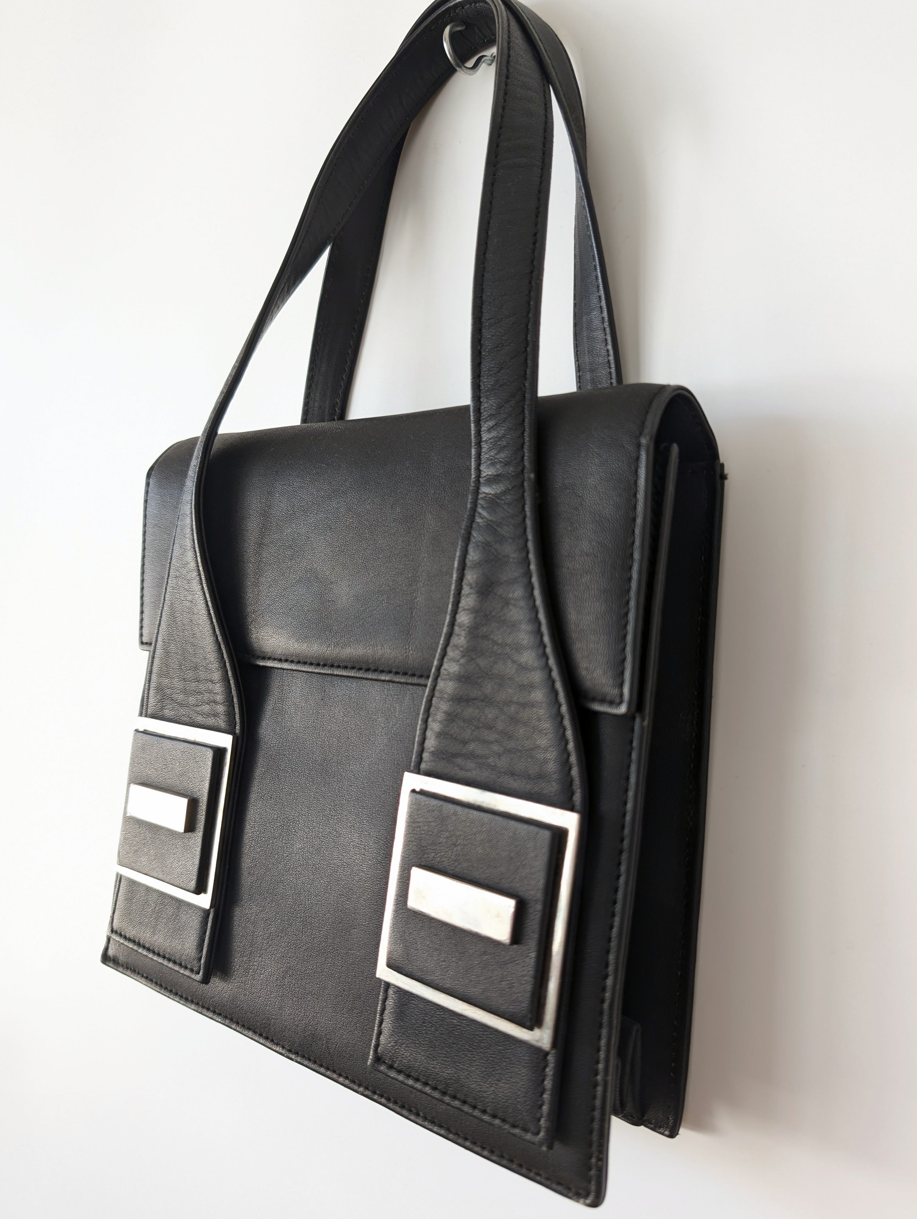 Leder Handtasche Novabell 70s Grunge