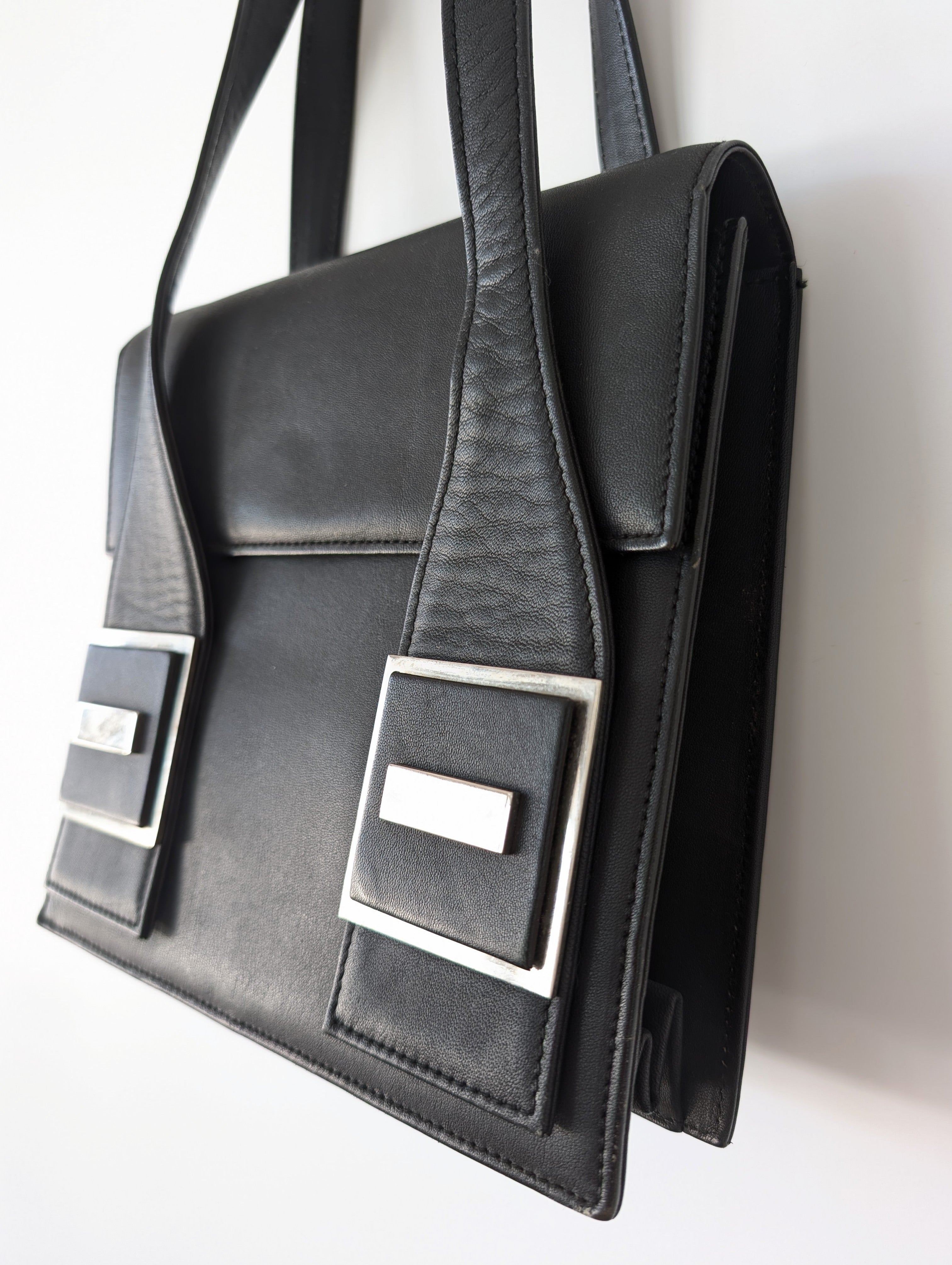 Leder Handtasche Novabell 70s Grunge