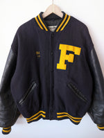 Lade das Bild in den Galerie-Viewer, Leder Collegejacke Bill &#39;94 DeLong Hockey (L-XL)
