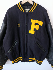 Leder Collegejacke Bill '94 DeLong Hockey (L-XL)
