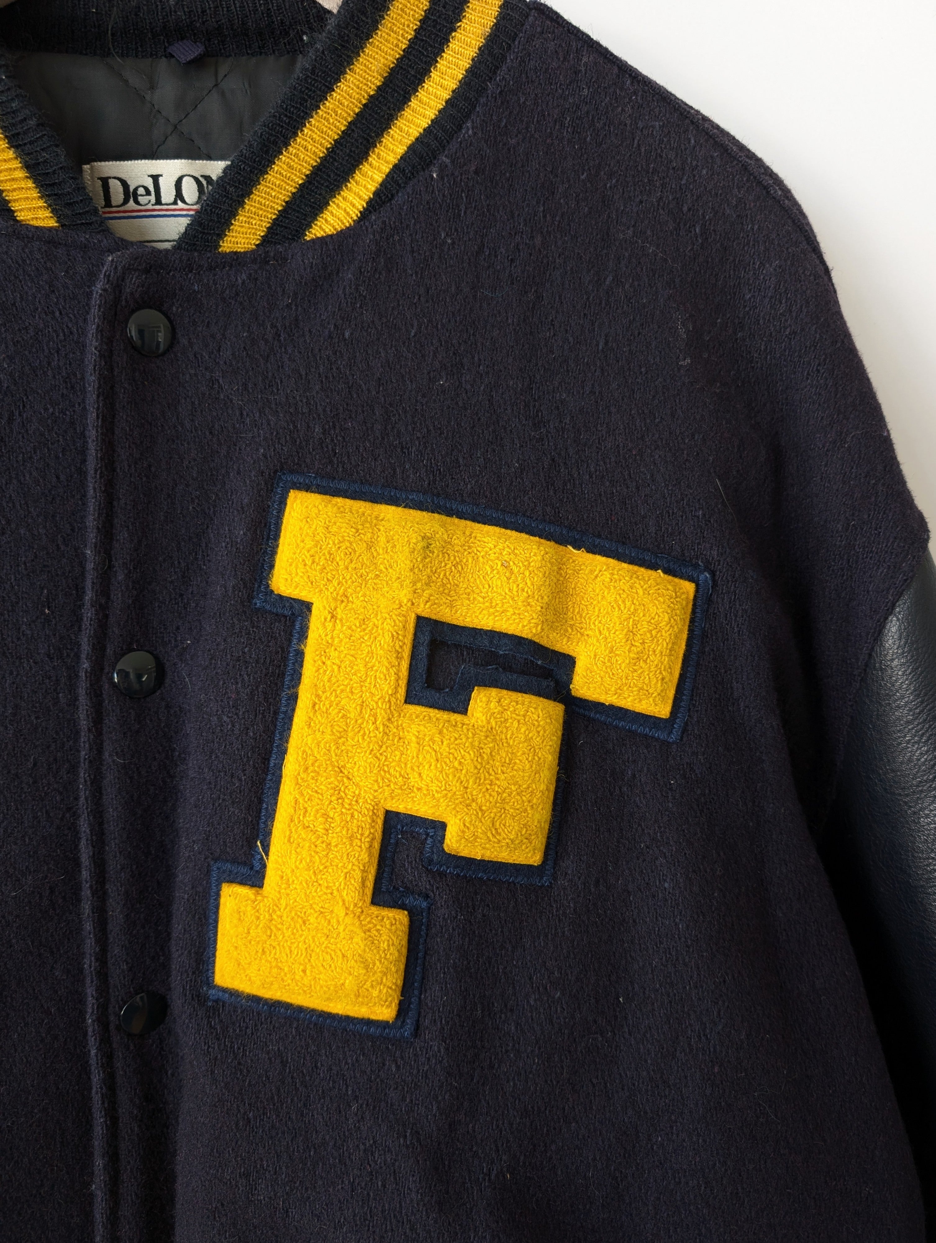 Leder Collegejacke Bill '94 DeLong Hockey (L-XL)
