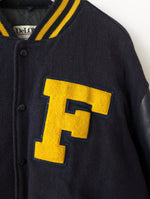 Lade das Bild in den Galerie-Viewer, Leder Collegejacke Bill &#39;94 DeLong Hockey (L-XL)
