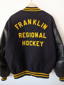 Leder Collegejacke Bill '94 DeLong Hockey (L-XL)