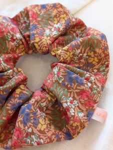 Scrunchie Upcycling Braun Streublümchen