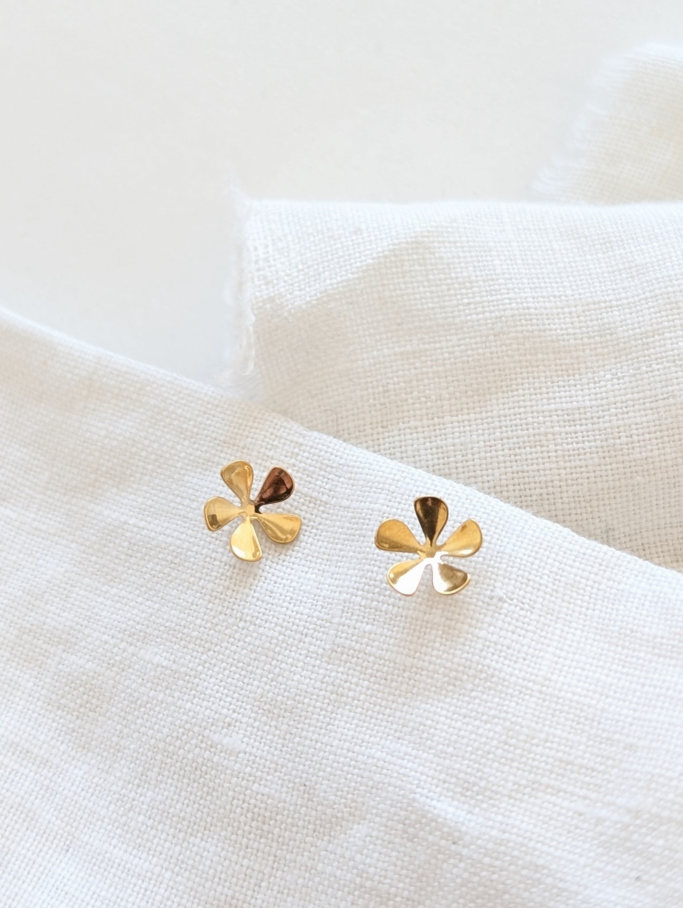 Ohrringe 14k Gold Blumen