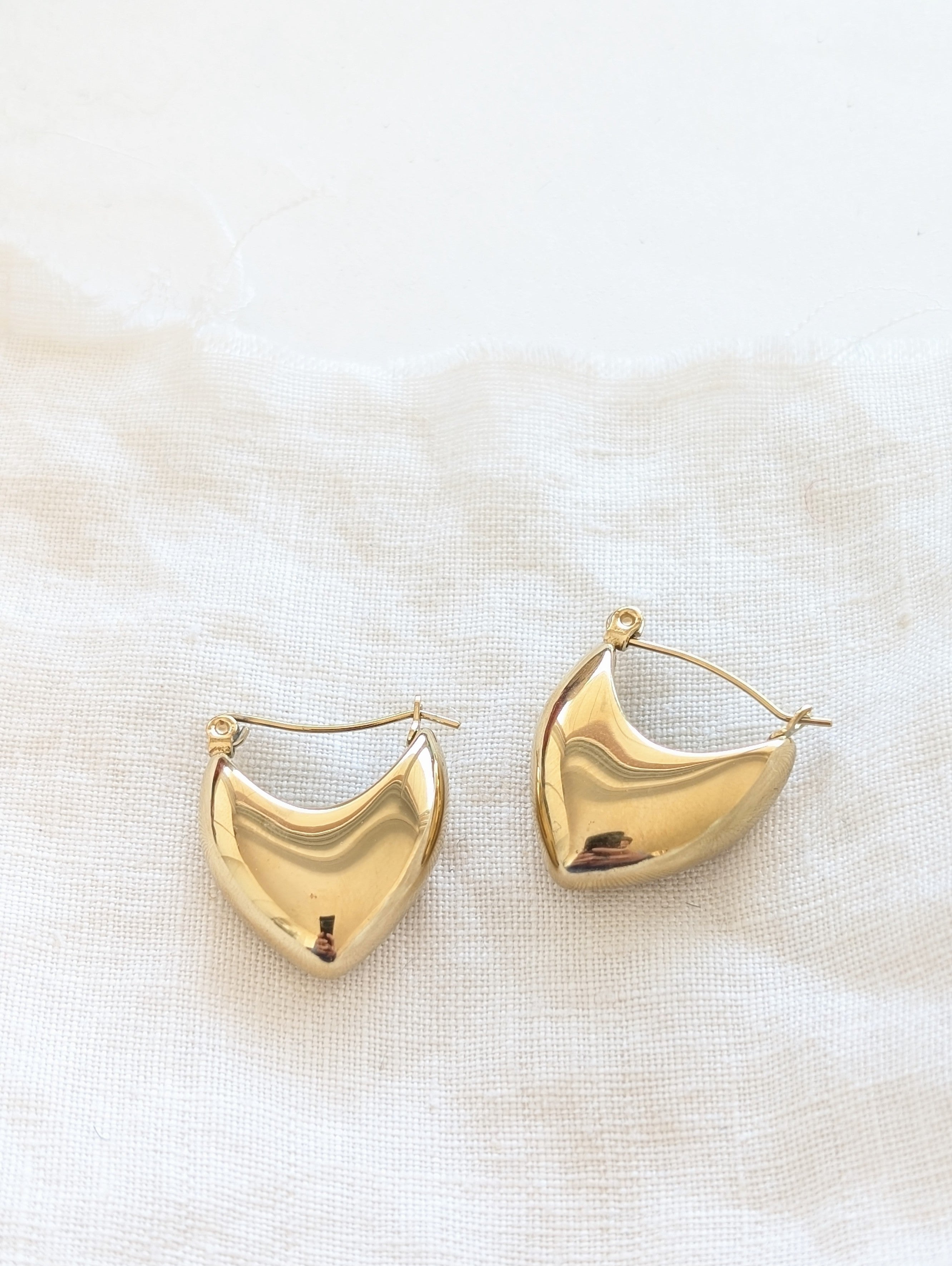 Creolen 14k Gold Heart