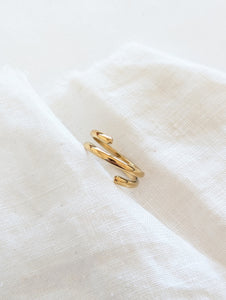 Ring 14k Gold Spiral Fine