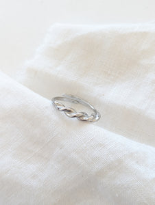 Ring 14k Silber Twisted Fine