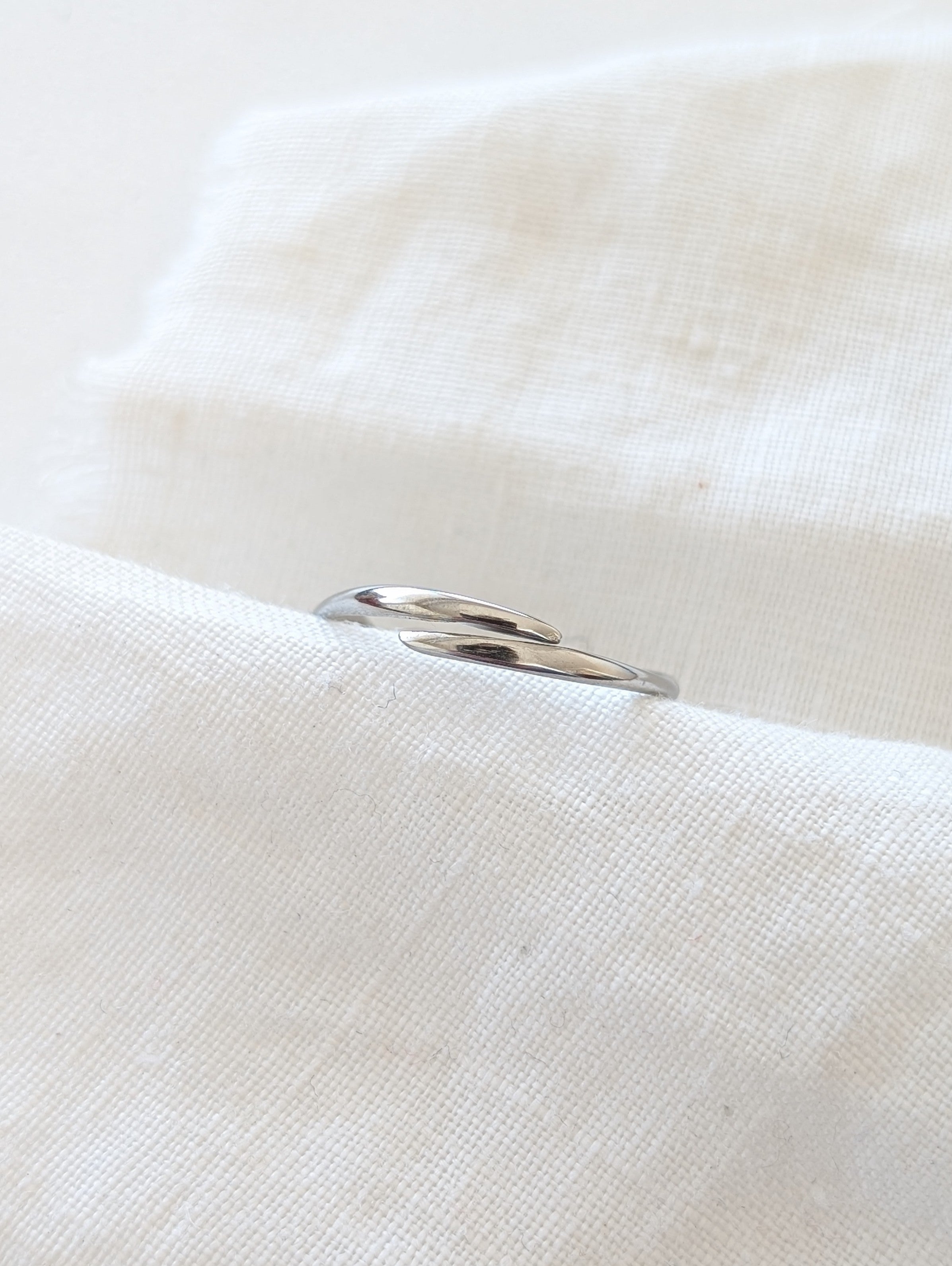 Ring 14k Silber Twisted Fine