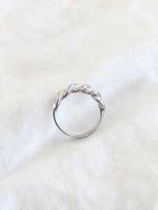 Ring 14k Silber Twisted Fine