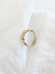 Ring 14k Silber Twisted Fine