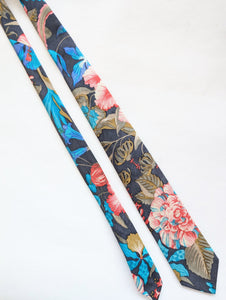 *Kenzo* Krawatte Seide Blumen Paris