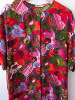 Lade das Bild in den Galerie-Viewer, Bluse Obst Tropical Print Kiwi Ananas (XL)
