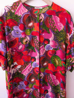 Lade das Bild in den Galerie-Viewer, Bluse Obst Tropical Print Kiwi Ananas (XL)

