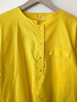 Lade das Bild in den Galerie-Viewer, *Deadstock* Bluse 80s Sonnengelb Basic (L)
