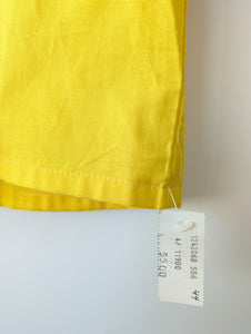 *Deadstock* Bluse 80s Sonnengelb Basic (L)