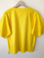 Lade das Bild in den Galerie-Viewer, *Deadstock* Bluse 80s Sonnengelb Basic (L)
