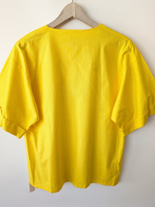 *Deadstock* Bluse 80s Sonnengelb Basic (L)