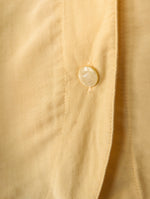 Lade das Bild in den Galerie-Viewer, Bluse Hellgelb Kragen Blumen Stick (L)
