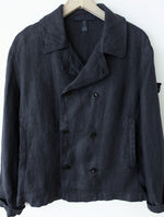 Lade das Bild in den Galerie-Viewer, *C.P. Company* Leinen Jacke Marine Zweireiher (M-L)
