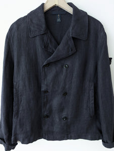 *C.P. Company* Leinen Jacke Marine Zweireiher (M-L)