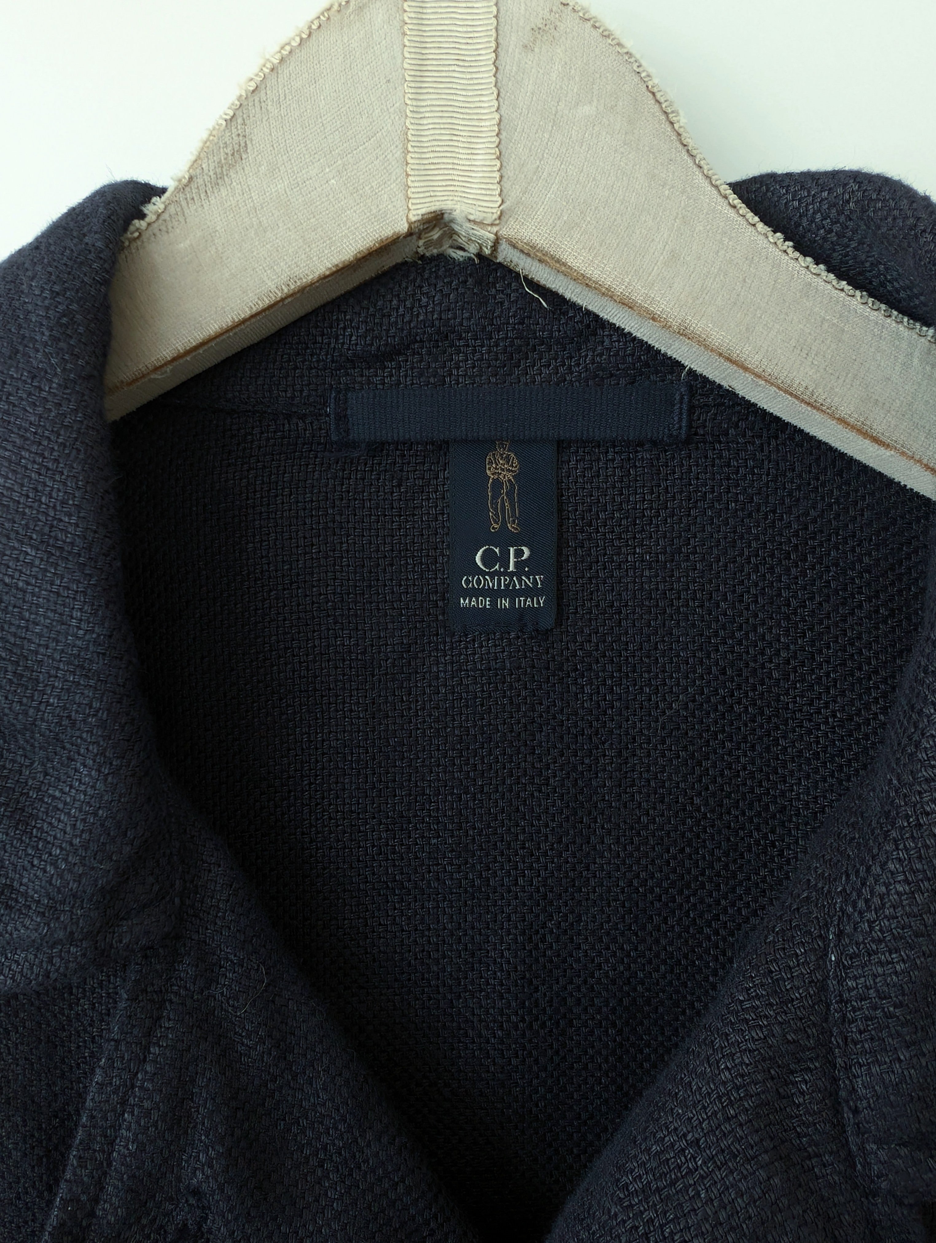 *C.P. Company* Leinen Jacke Marine Zweireiher (M-L)