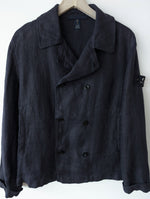 Lade das Bild in den Galerie-Viewer, *C.P. Company* Leinen Jacke Marine Zweireiher (M-L)
