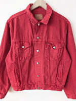 Lade das Bild in den Galerie-Viewer, Jeansjacke 80s Blouson Big Star Rot (M-L)

