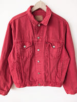Lade das Bild in den Galerie-Viewer, Jeansjacke 80s Blouson Big Star Rot (M-L)
