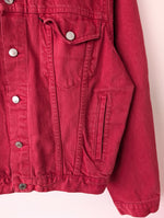 Lade das Bild in den Galerie-Viewer, Jeansjacke 80s Blouson Big Star Rot (M-L)
