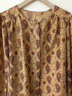 Lade das Bild in den Galerie-Viewer, *Seide* Handmade Bluse Bohemian Paisley (XL)
