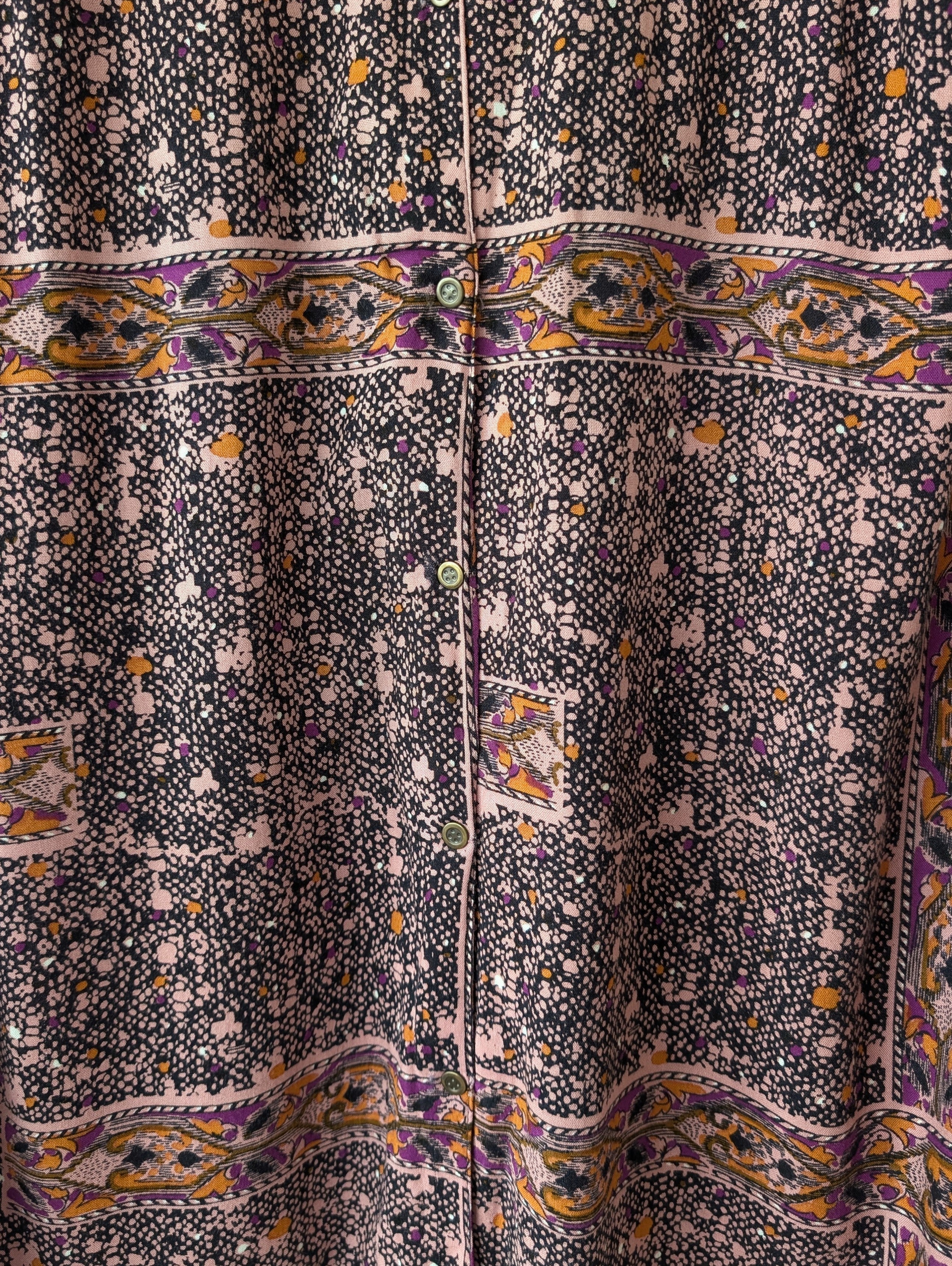 Bluse Bohemian 80s India Print (L-XL)