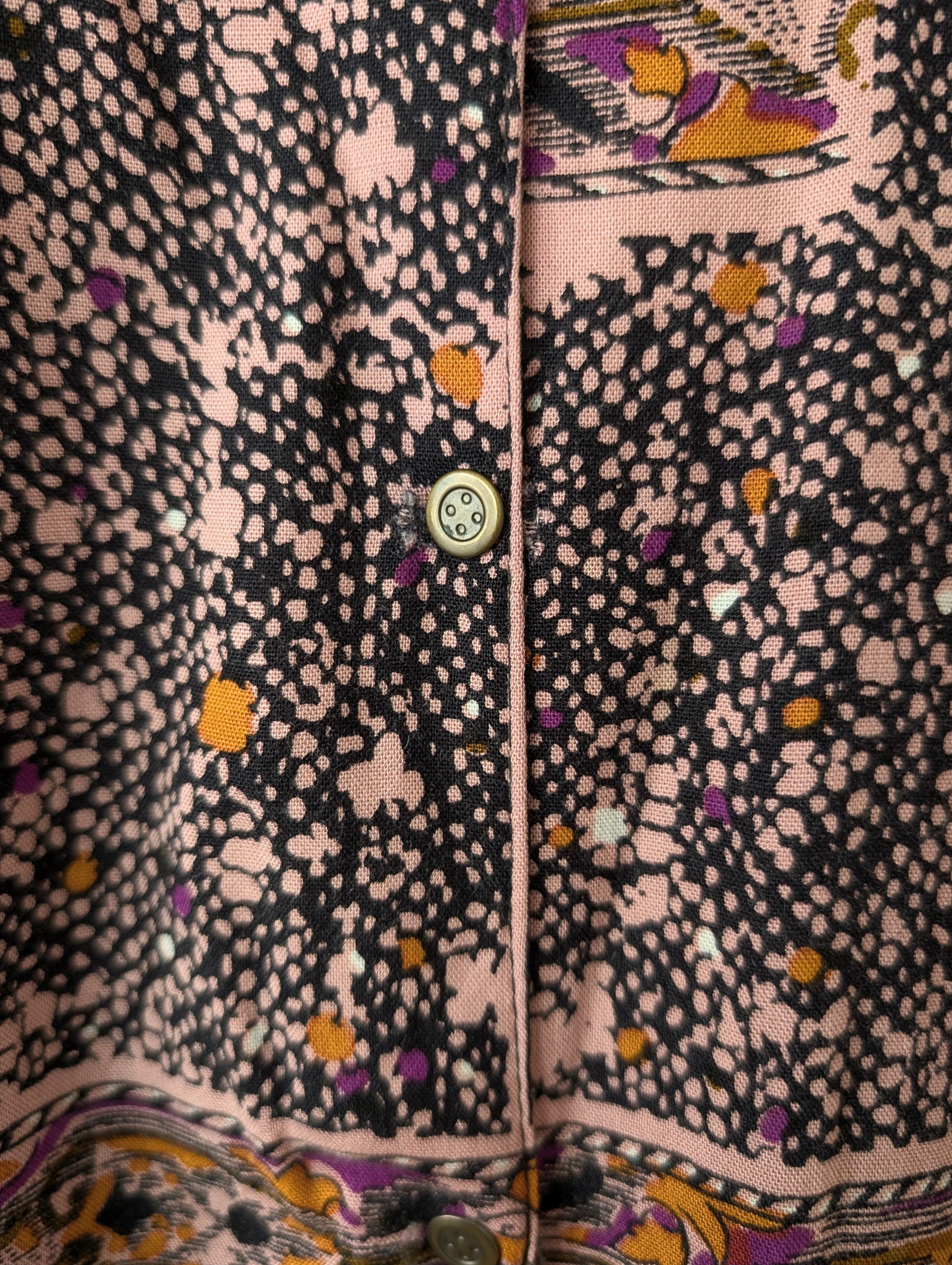 Bluse Bohemian 80s India Print (L-XL)