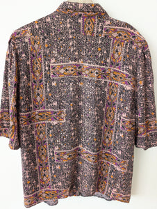 Bluse Bohemian 80s India Print (L-XL)