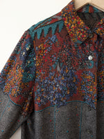 Lade das Bild in den Galerie-Viewer, Bluse Bohemian 80s Blumen Baum Print (L)
