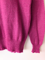 Lade das Bild in den Galerie-Viewer, Pullover Mohair Cottage Kragen Lochspitze (M)

