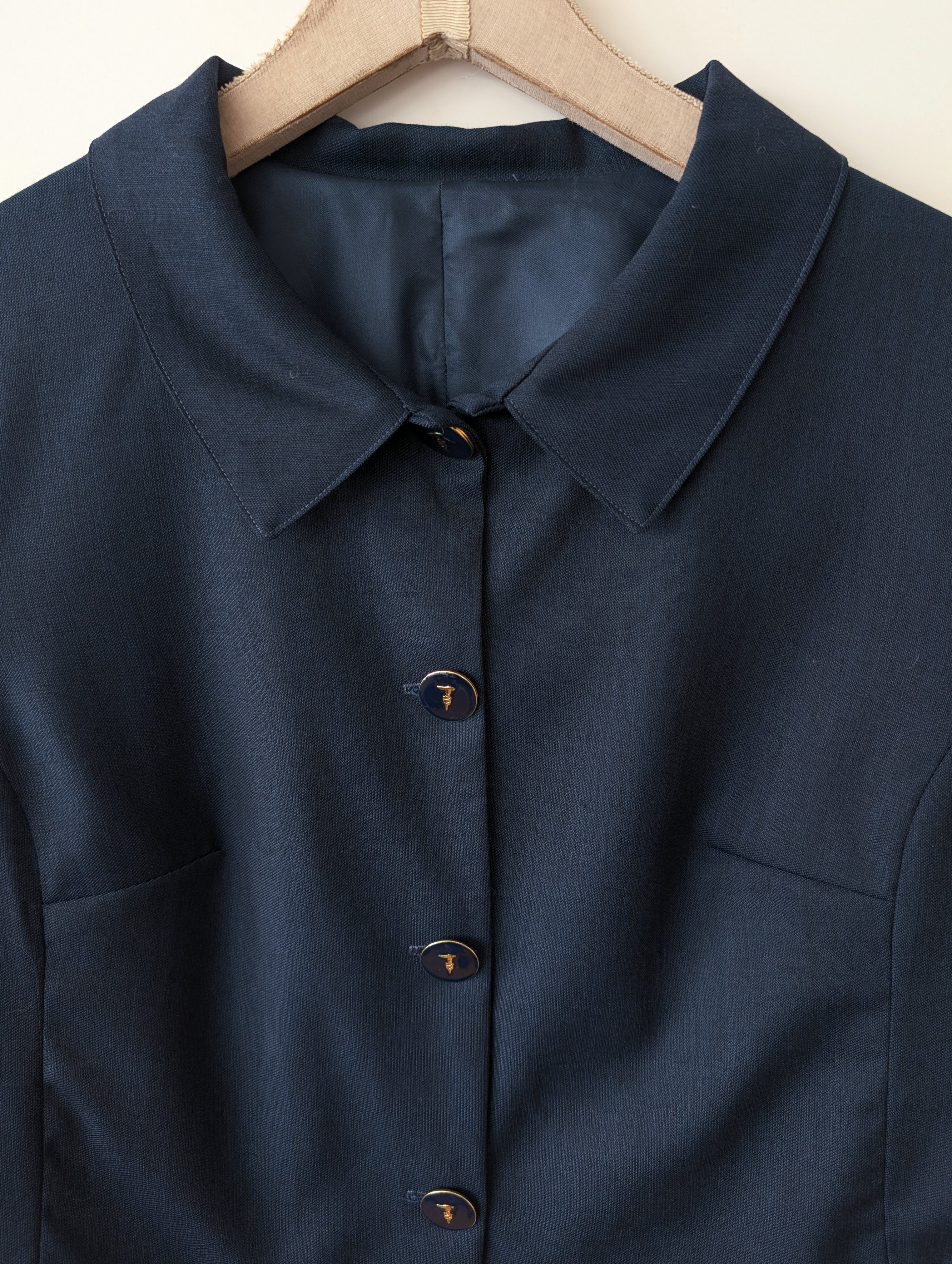 Blazer Cropped 80s Golf Marine (M-L)
