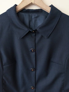 Blazer Cropped 80s Golf Marine (M-L)