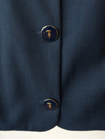Lade das Bild in den Galerie-Viewer, Blazer Cropped 80s Golf Marine (M-L)

