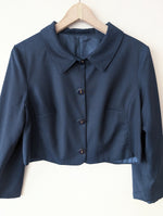 Lade das Bild in den Galerie-Viewer, Blazer Cropped 80s Golf Marine (M-L)

