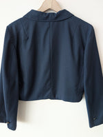 Lade das Bild in den Galerie-Viewer, Blazer Cropped 80s Golf Marine (M-L)
