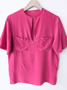 *Seide* Bluse Premium Basic Pink (S-M)