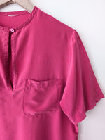 Lade das Bild in den Galerie-Viewer, *Seide* Bluse Premium Basic Pink (S-M)
