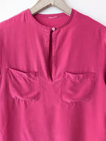 Lade das Bild in den Galerie-Viewer, *Seide* Bluse Premium Basic Pink (S-M)
