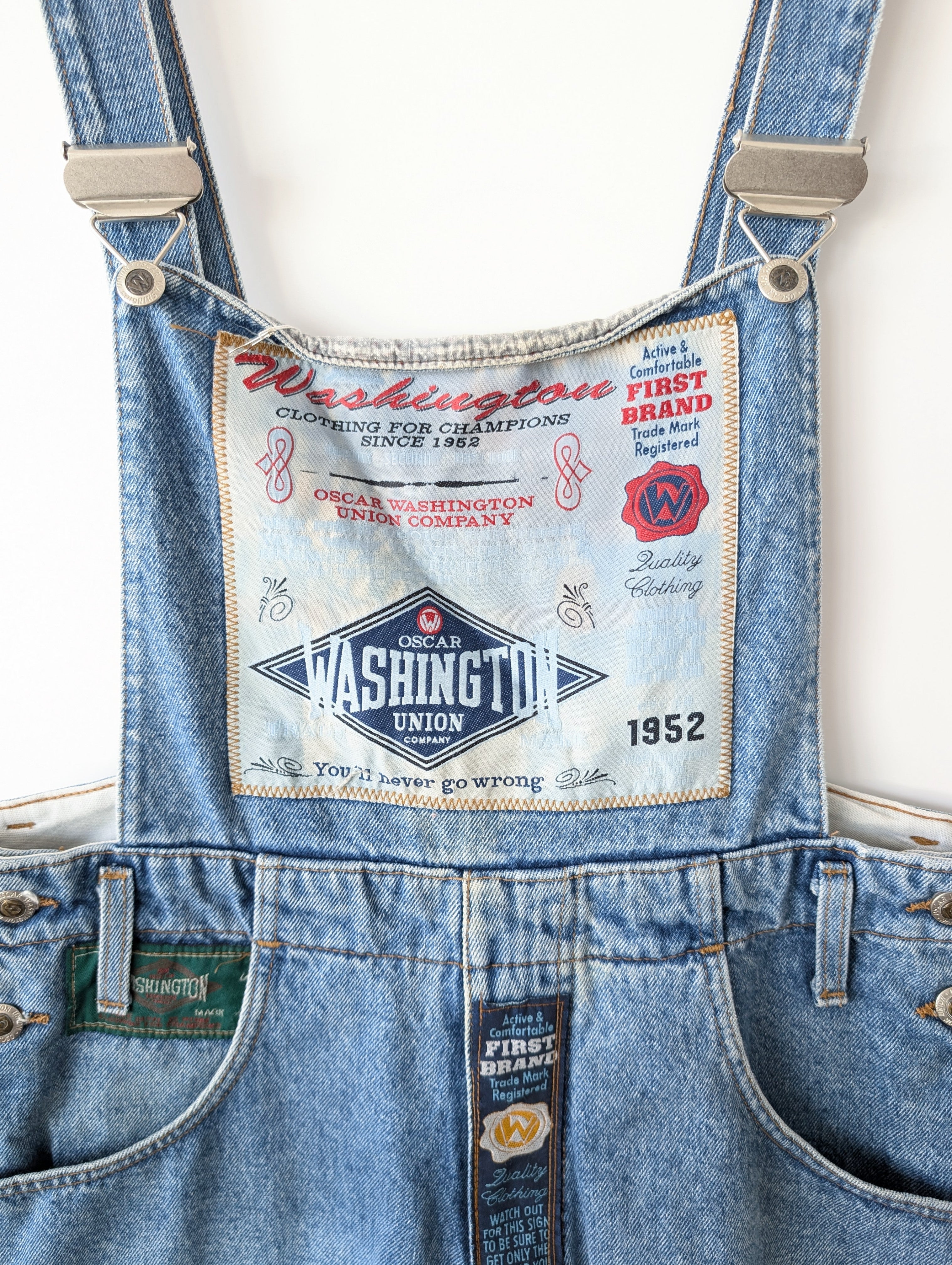 Latzhose 80s Patches Washington Workwear (L-XL)