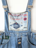 Lade das Bild in den Galerie-Viewer, Latzhose 80s Patches Washington Workwear (L-XL)
