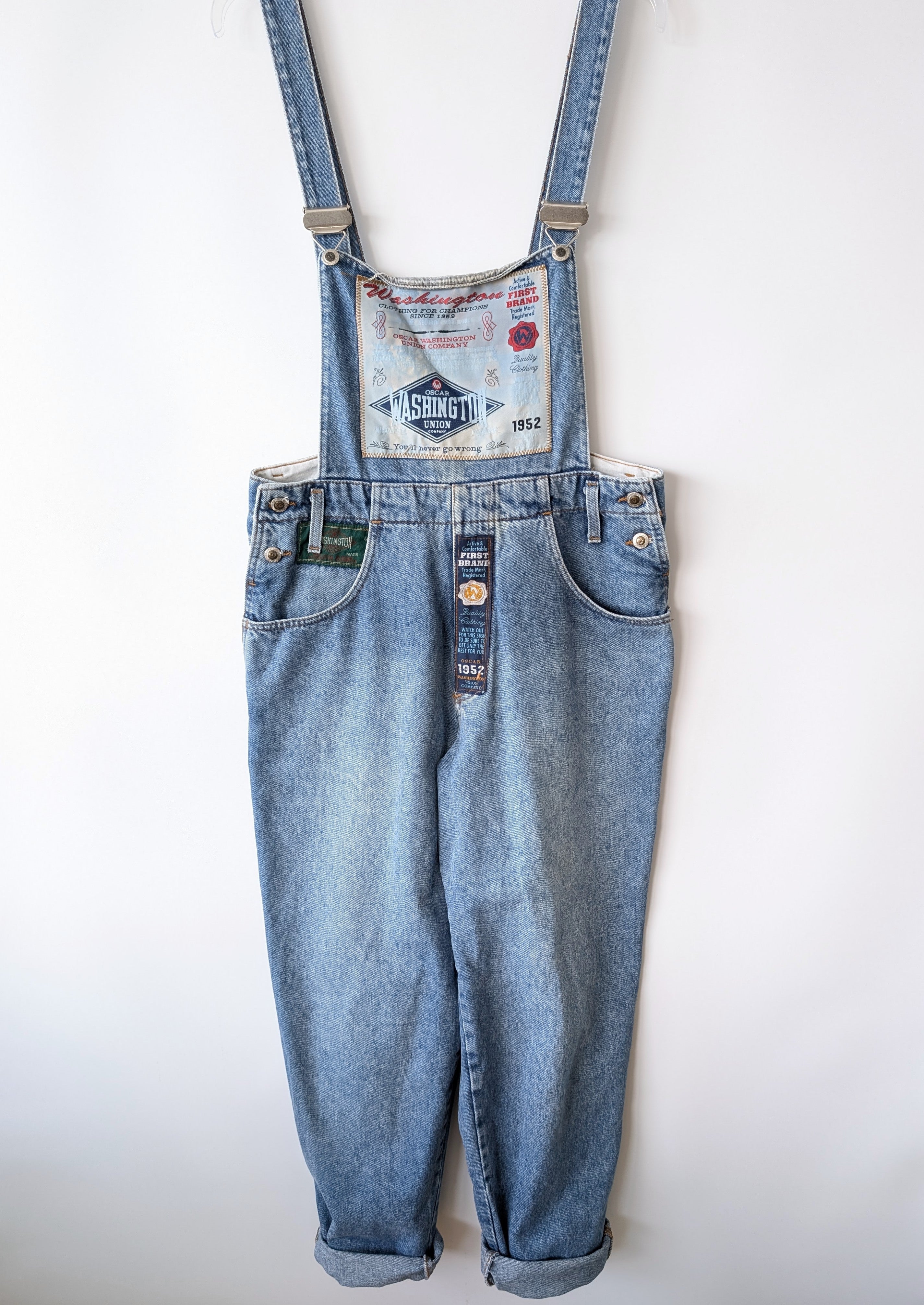 Latzhose 80s Patches Washington Workwear (L-XL)