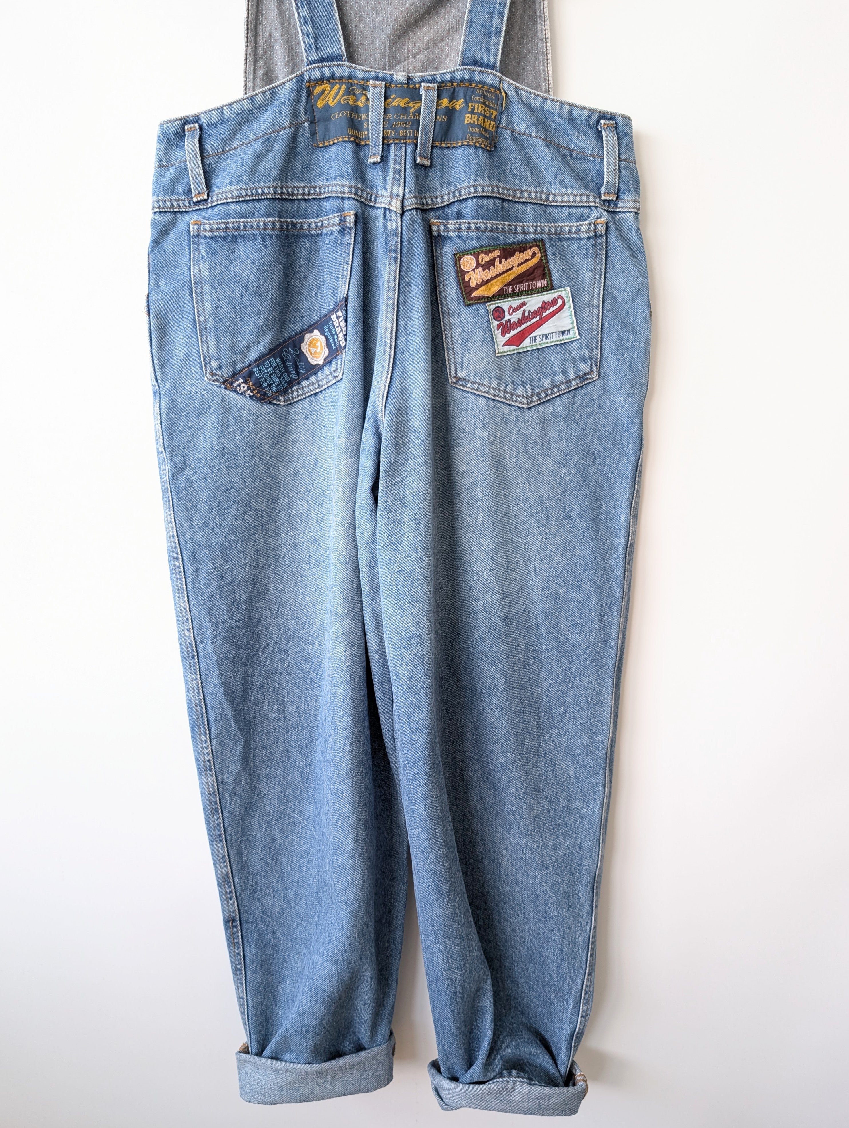 Latzhose 80s Patches Washington Workwear (L-XL)