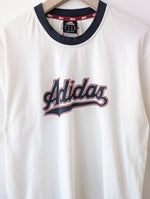 Lade das Bild in den Galerie-Viewer, *Adidas* Shirt Y2K Logo Print Rot Blau (XL)
