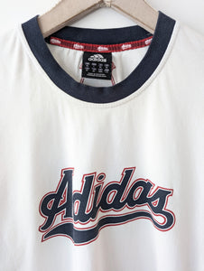 *Adidas* Shirt Y2K Logo Print Rot Blau (XL)
